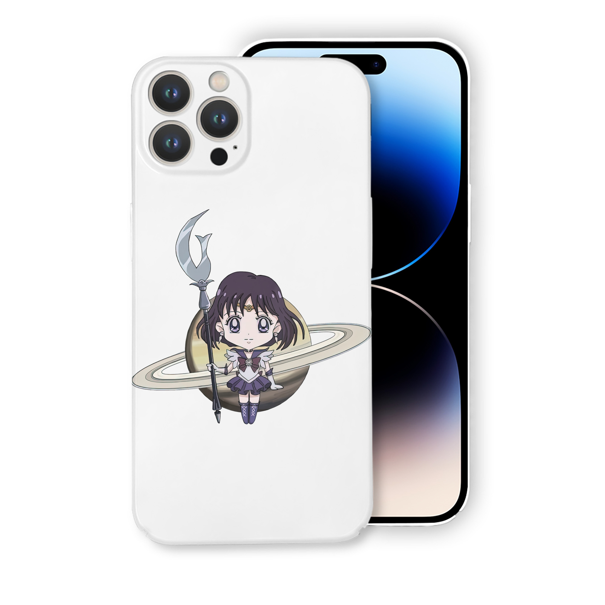 （画像用） 美少女戦士セーラームーン 土萠ほたる Sailor Moon Tomoe Hotaru （セーラーサターン；Sailor Saturn） 【iPhone 14シリーズ対応】ハードケース